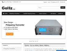 Tablet Screenshot of gohz.com